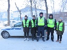В Черногорске активисты ЮИД и автоинспекторы стоят на страже безопасности учащихся школы 