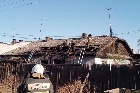 В Черногорске поджог стал причиной пожара в многоквартирном доме барачного типа