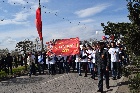 По главной улице Черногорска прошла колонна «Бессмертного полка»